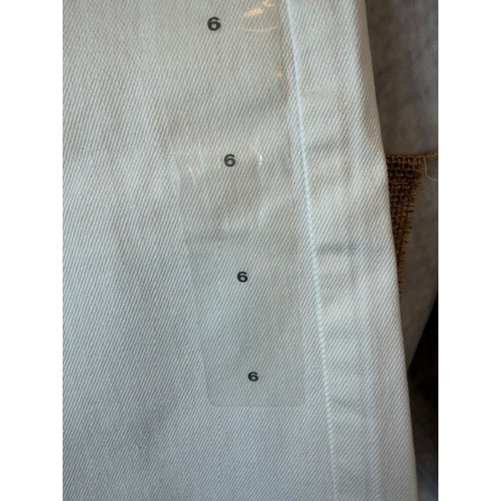 New Eddie Bauer Women Size 6 White Stretch Cotton High Rise Cutoff Denim Shorts - Picture 5 of 11